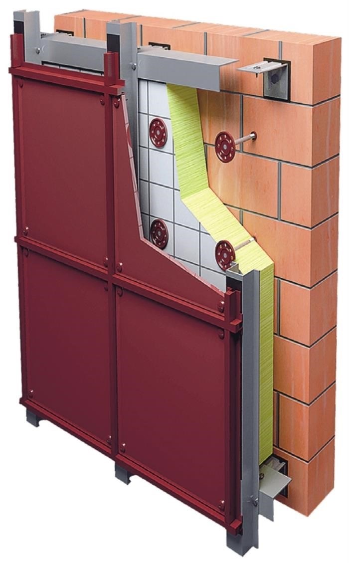 Вертикально-горизонтальная фасадная система с облицовкой FTP