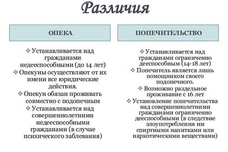 Положения об опеке и попечительстве над детьми в соответствии с действующей нормативно-правовой базой