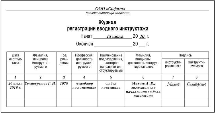 Что такое вводный инструктаж на рабочем месте?