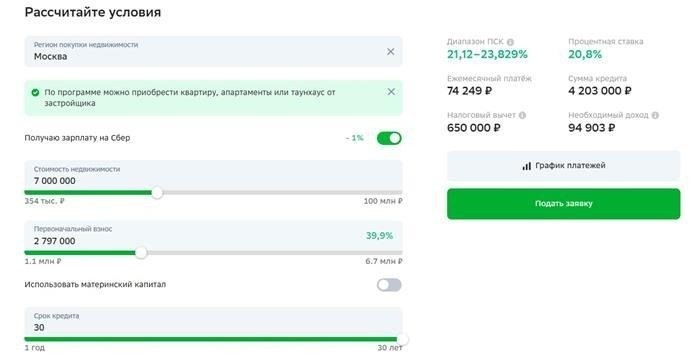 Как подать заявку на семейную ипотеку в Сбербанке