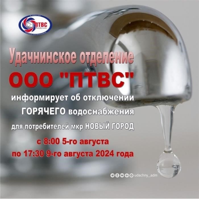 Нет. Отключение горячей воды в Оленегорске в августе 2025 года: Сроки и причины