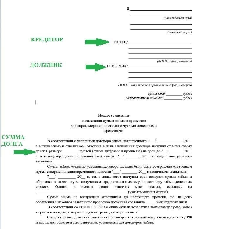 Определение правильного суда для рассмотрения дела о взыскании долга