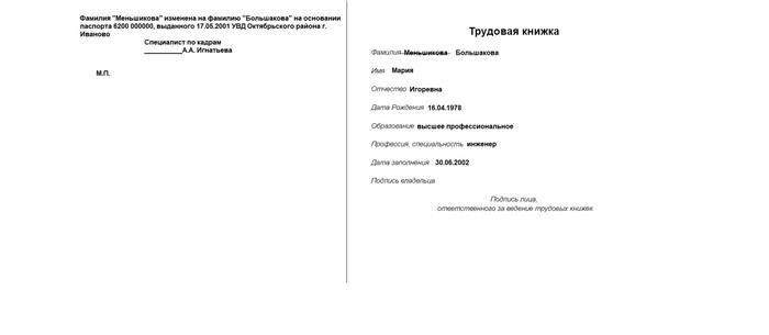 Ошибка в электронной трудовой книжке