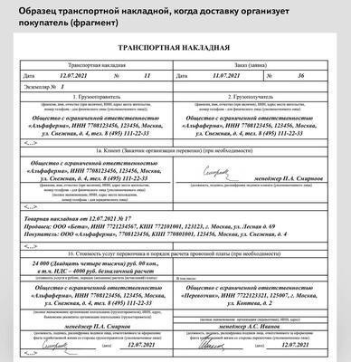 Правовые последствия использования ТТН в судебных делах