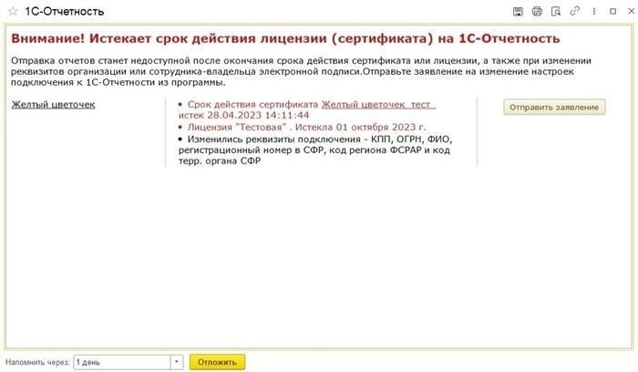 Виды продленных лицензий